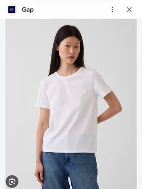 GAP Vintage White Short Sleeve Crewneck Tee